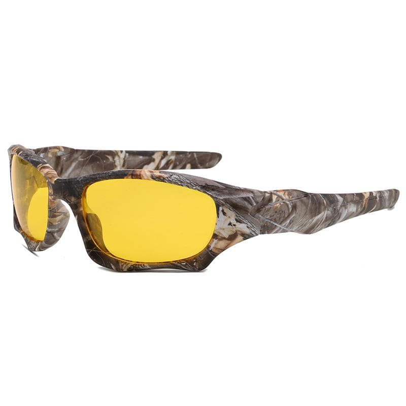 Men's Polarized Tactical Windproof Sunglasses - Military Green, Sports Style Non-Polarized