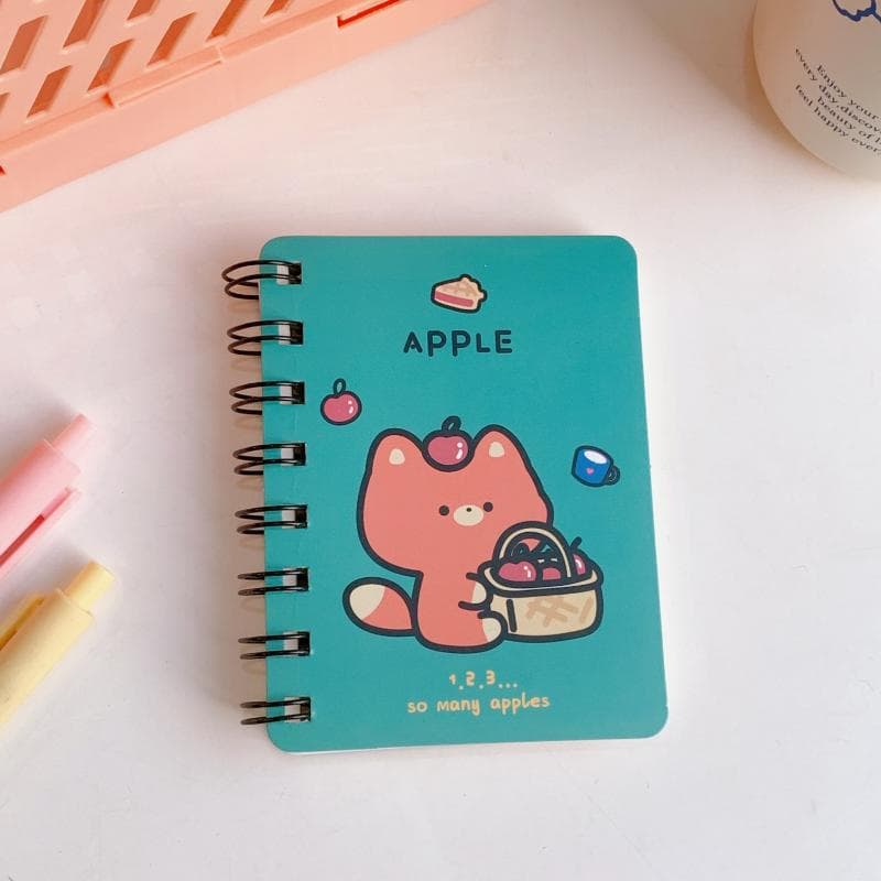 Small Coil NoteBook Weekly Planner Cute Super Mini Portable Pocket Notepad Cartoon Notebooks