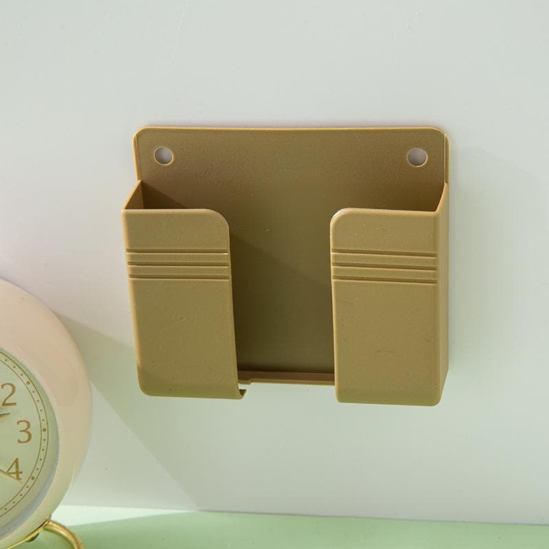 Punch-free Remote Control Mobile Phone Charging Wall-mounted Box Wall-mounted Storage Box Mobile Phone Storage Rack gold