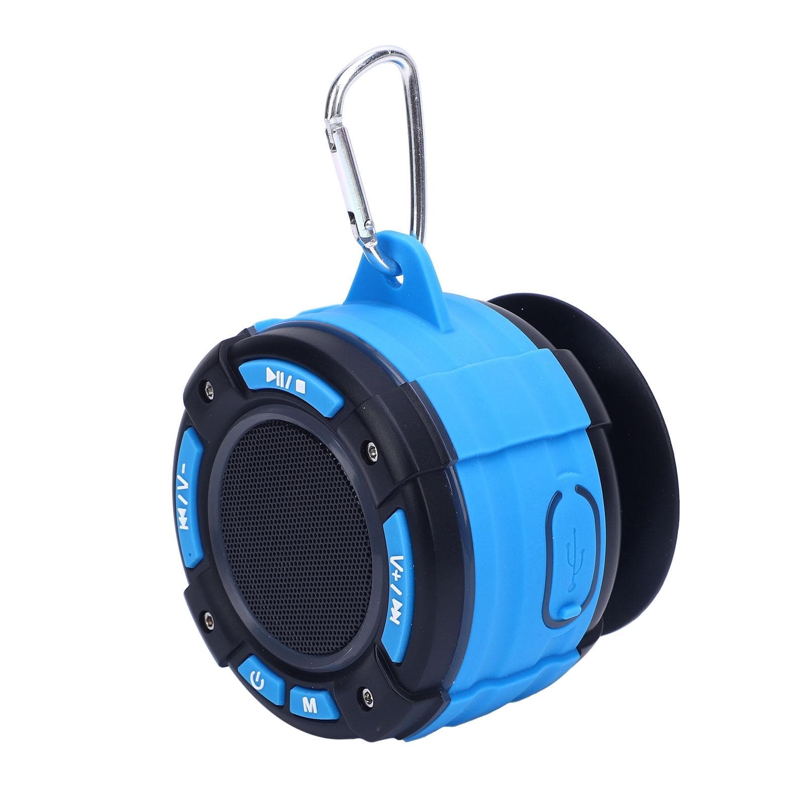 Bluetooth Shower Speaker IPX7 Floating Pool Speaker with RGB Lights Wireless Stereo Bass with Mic
