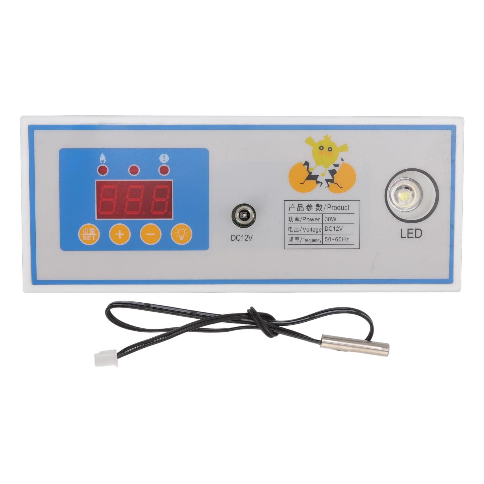 Incubator Temperature Controller Digital Full Automatic Incubator Thermostat for Egg 30W 12V
