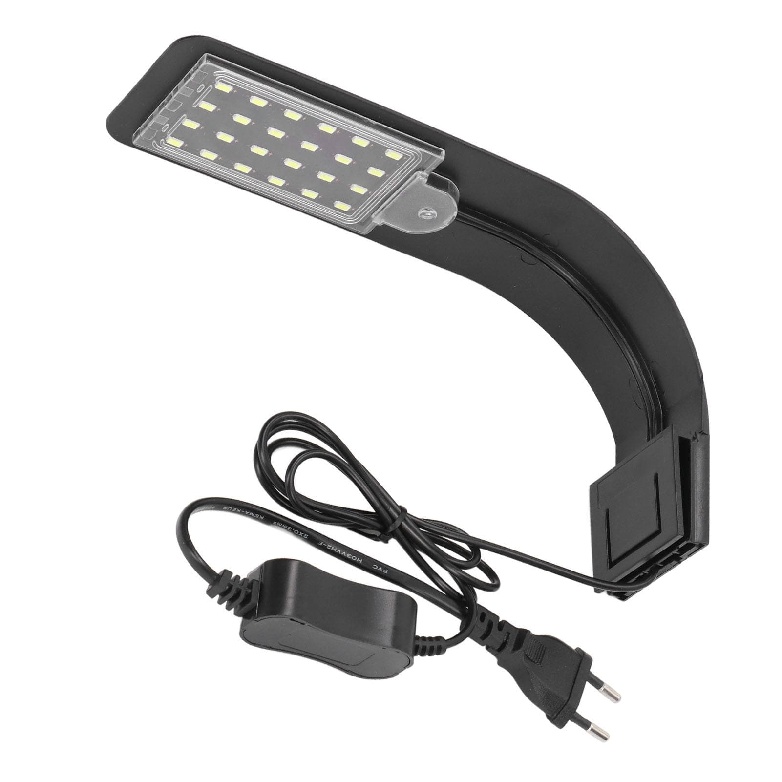 Aquarium Light Clip On Energy Conservation Button Switch Control LED Fish Tank Light 10W
