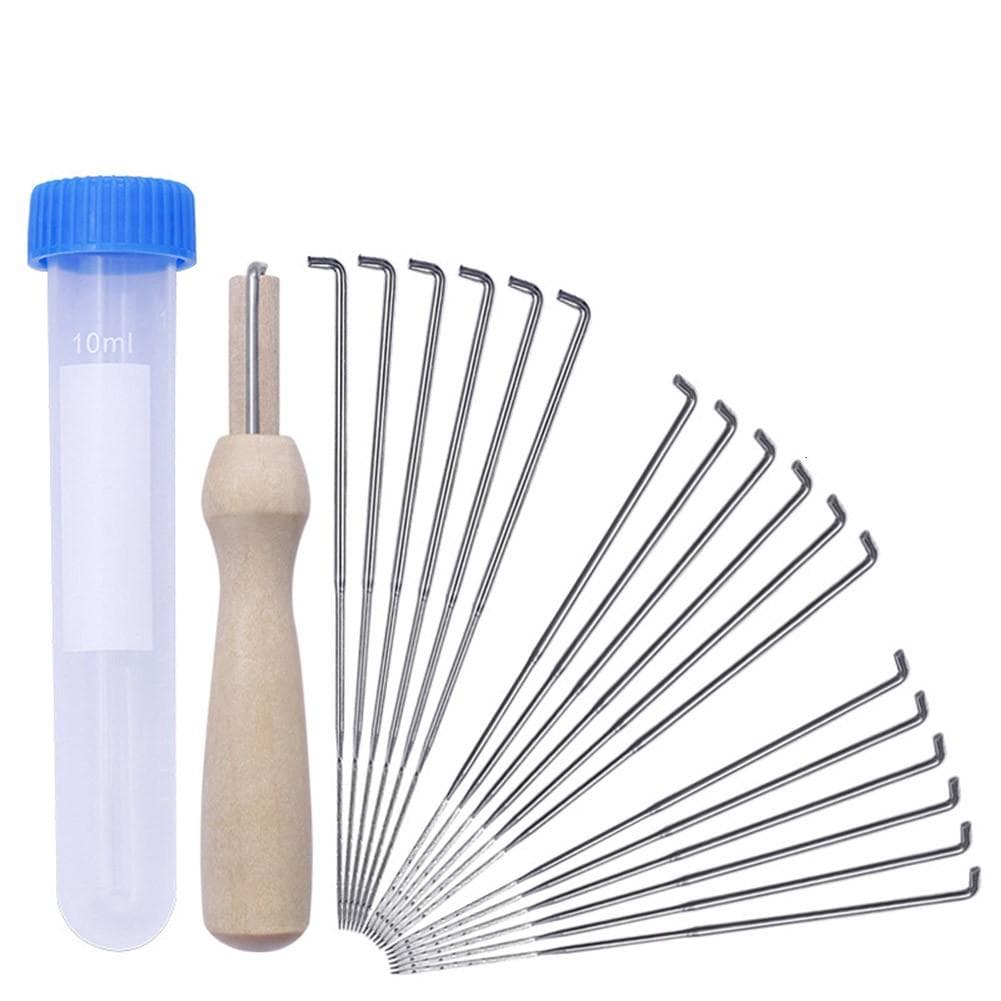 Wooden Stamp Wool Felt Needles Set 7.9cm Brand New