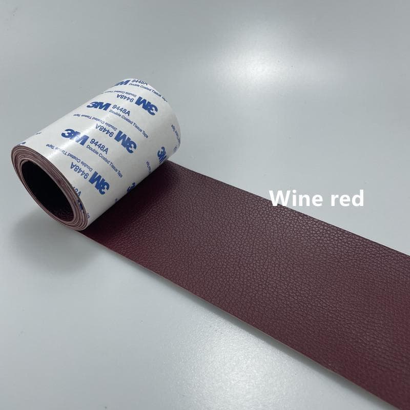 7.6x152cm Self-Adhesive Leather Repair Tape Sofas Repairing Patch Couches Bags Stick-on Furniture Driver Seats Repair Stickers Home 20x28cm wine red
