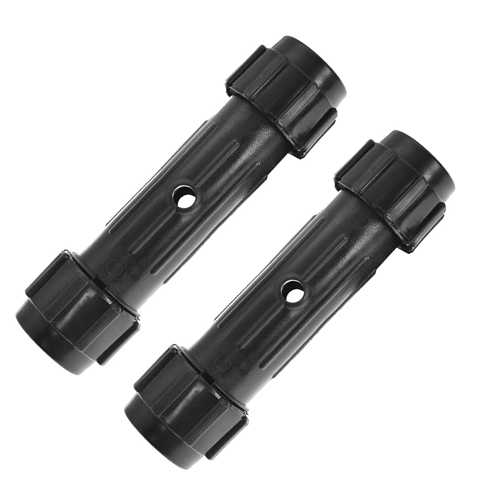 2 Pcs Paddle Connector Black Screwed Joint Fits for Kayak Canoe Stand Up Paddle black