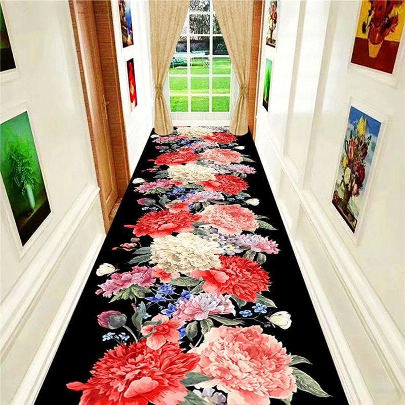 All Size Hallway Carpet Wedding Corridor Rug Stairs Carpet Home Floor Runners Rugs Hotel Entrance Aisle Floor Long Rug Bedroom Customized size