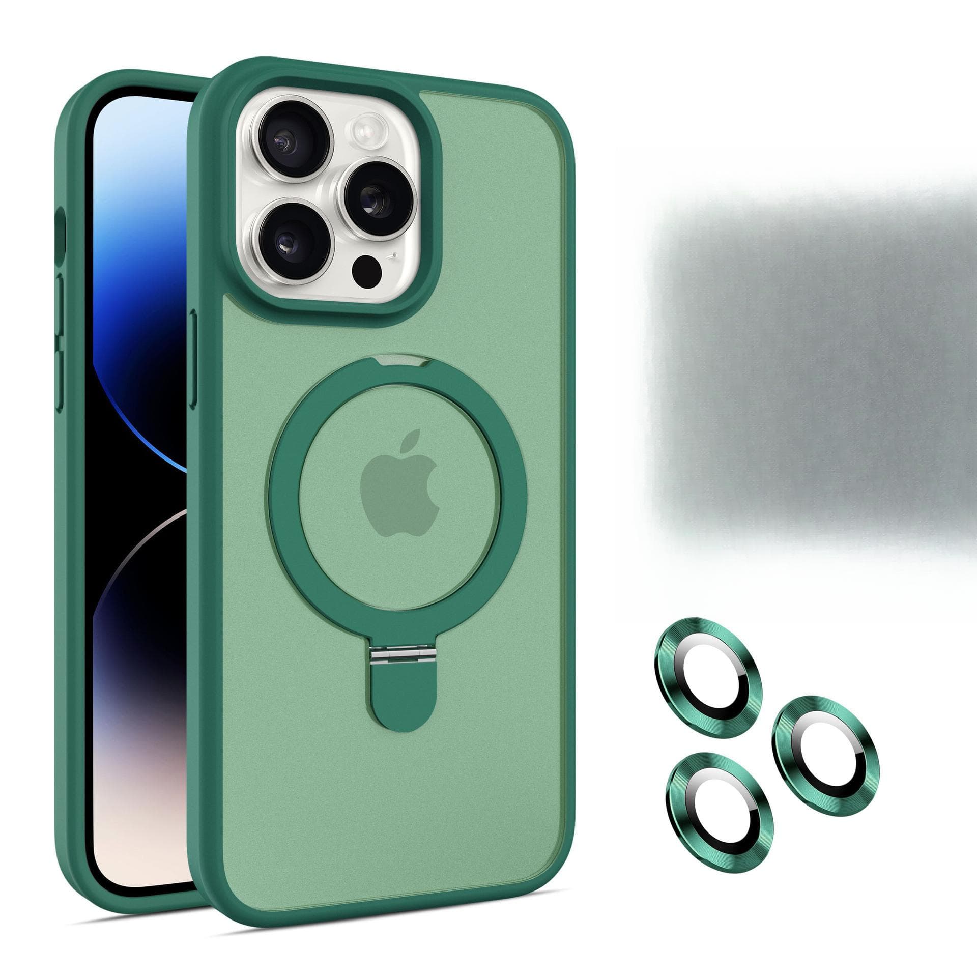 Suitable for IPhone15, Magnetic Phone Case, Anti-drop Strap, Lens Film, 14Promax, Apple 13, Matte Skin Feel Stand iPhone11Pro