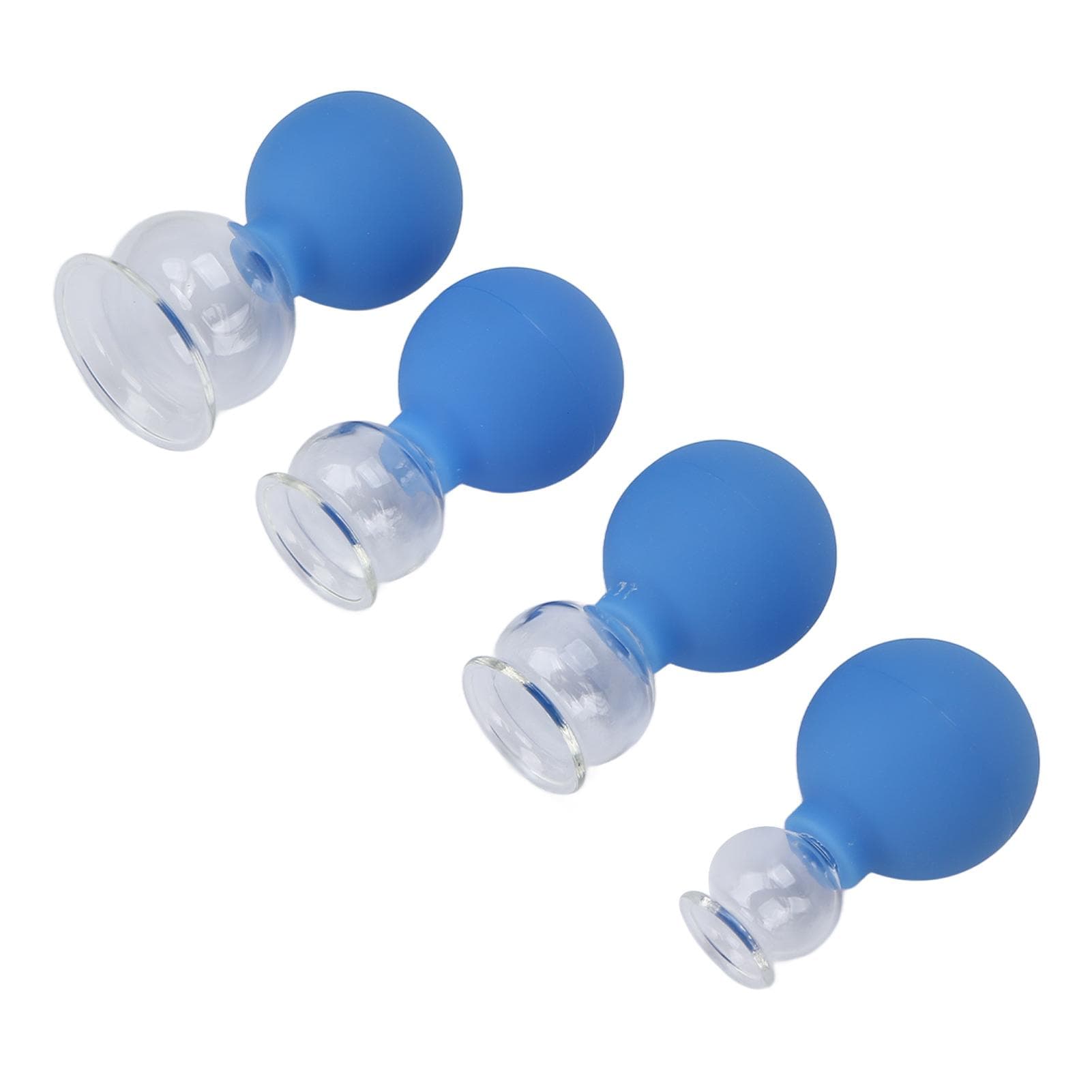 Glass Cupping Set Professional Silicone Chinese Massage Therapy Cupping Cups for Body Face Leg