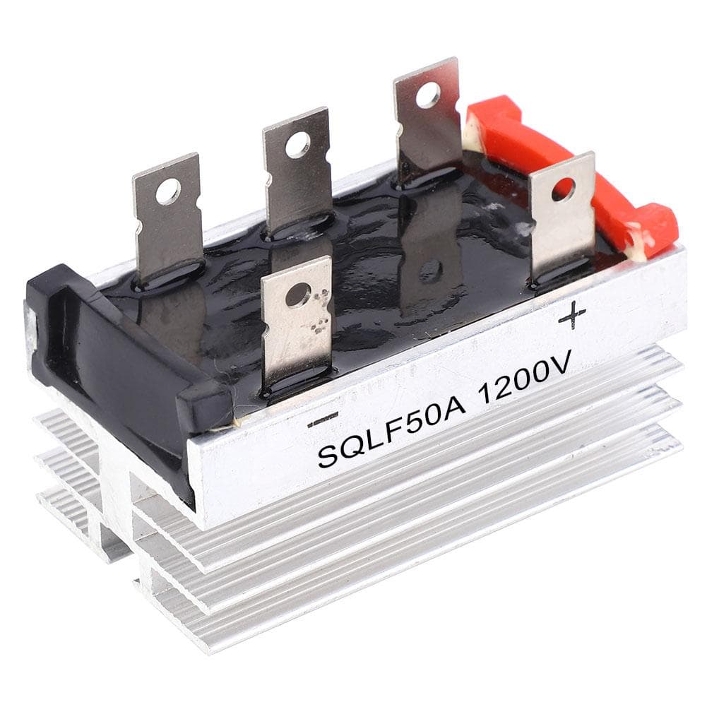 4 Pcs Bridge Rectifier SQLF50A 1200V 3Phase Rectification Module with Heat Sink