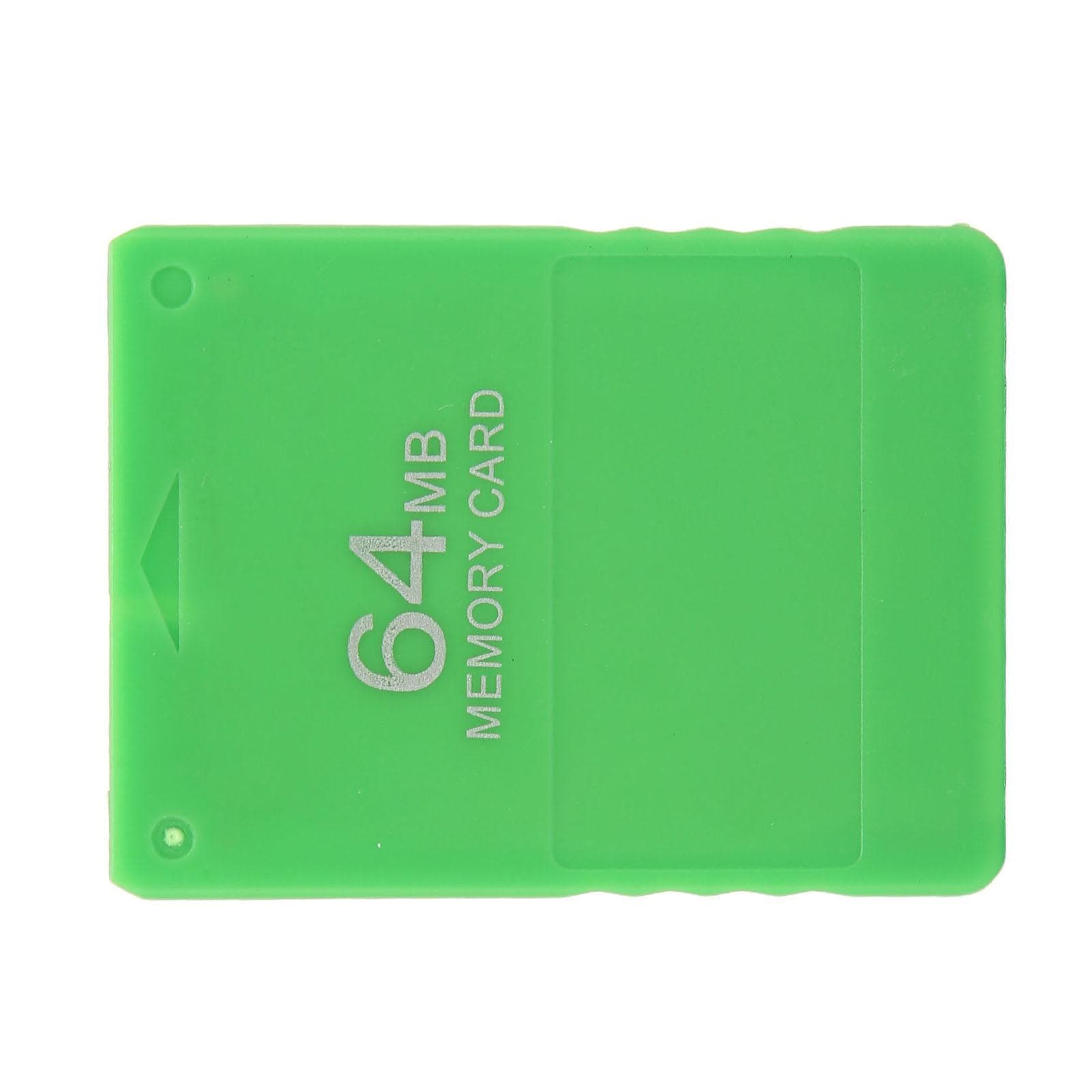 64MB Gaming Memory Card High Speed FMCB1.966 Video Game External Data Card for PS2Yellow green