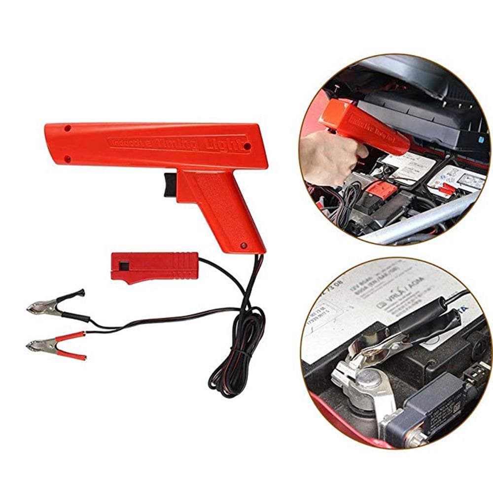 ZC100 Professional Inductive Ignition Timing Light Ignite Timing Machine Timing Light Car red