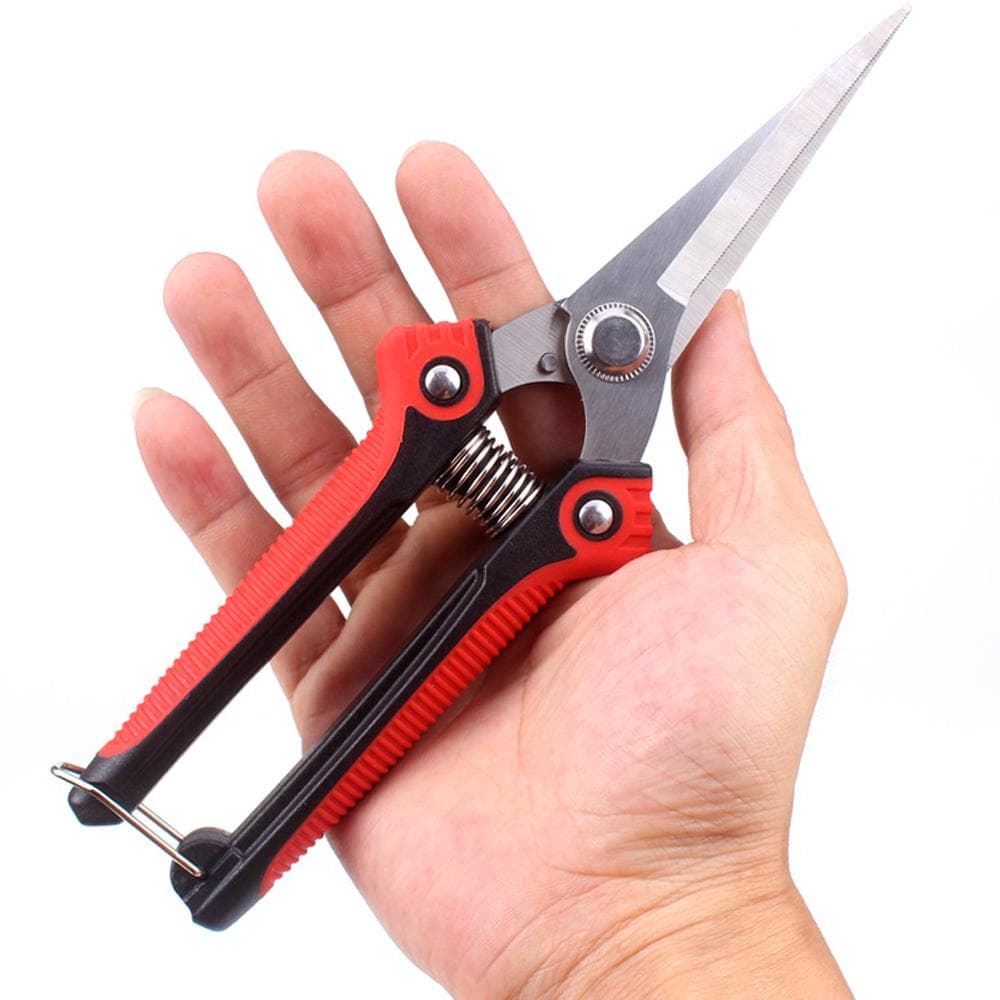 Pruning Shear Branch Scissors Stainless Steel Non-Slip Handle Sharp Garden Fruit Tree Pruning Garden Tools