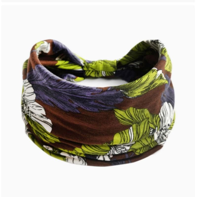 Women's Boho Cotton Printed Headband Sports Band Striped headband A Wide Edge Yoga Headband Soft Hair Band Headdress Bundle Women Girls Hair Band