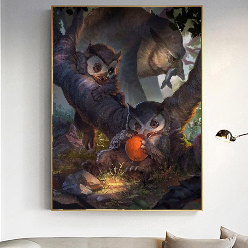DINGPU 5D DIY Diamond Painting Poultry Cross Stitch Full Round Drill Diamond Embroidery Rhinestones Home Decor Art Gift 20X30CM