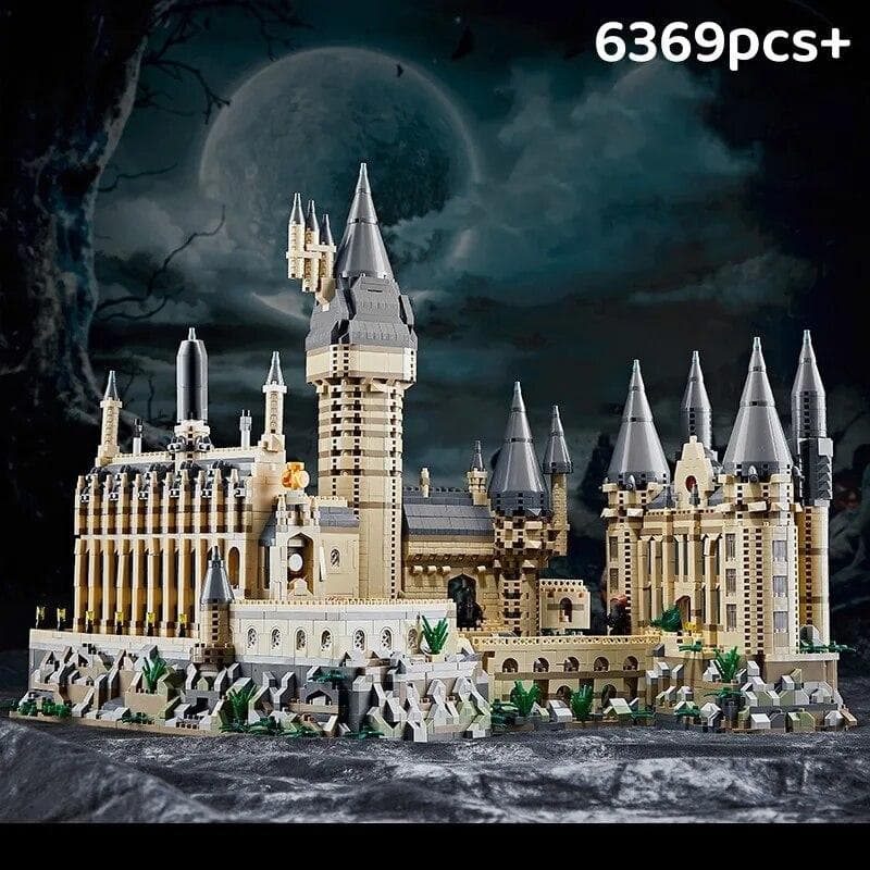 Micro Bricks City Creative Medieval Magic Castle Series School Architecture Model Building Blocks Gifts Toys Kid Adult Child amber