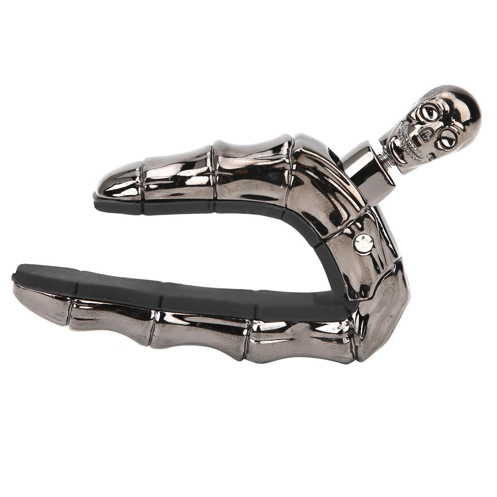 Skull Guitar Capo Adjustable Tightness Accessories Parts for Folk Acoustic Guitar UkuleleBlack black