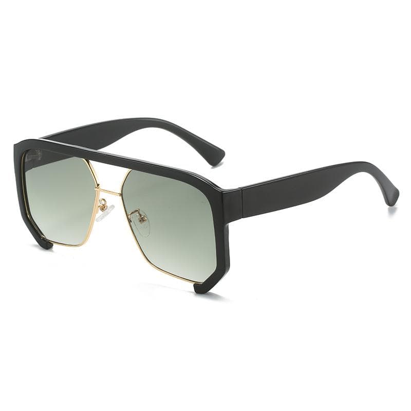 Retro twinbridge Square sunglasses for men women Fashion Clear Ocean Lens UV400 Trend Sunglasses Other