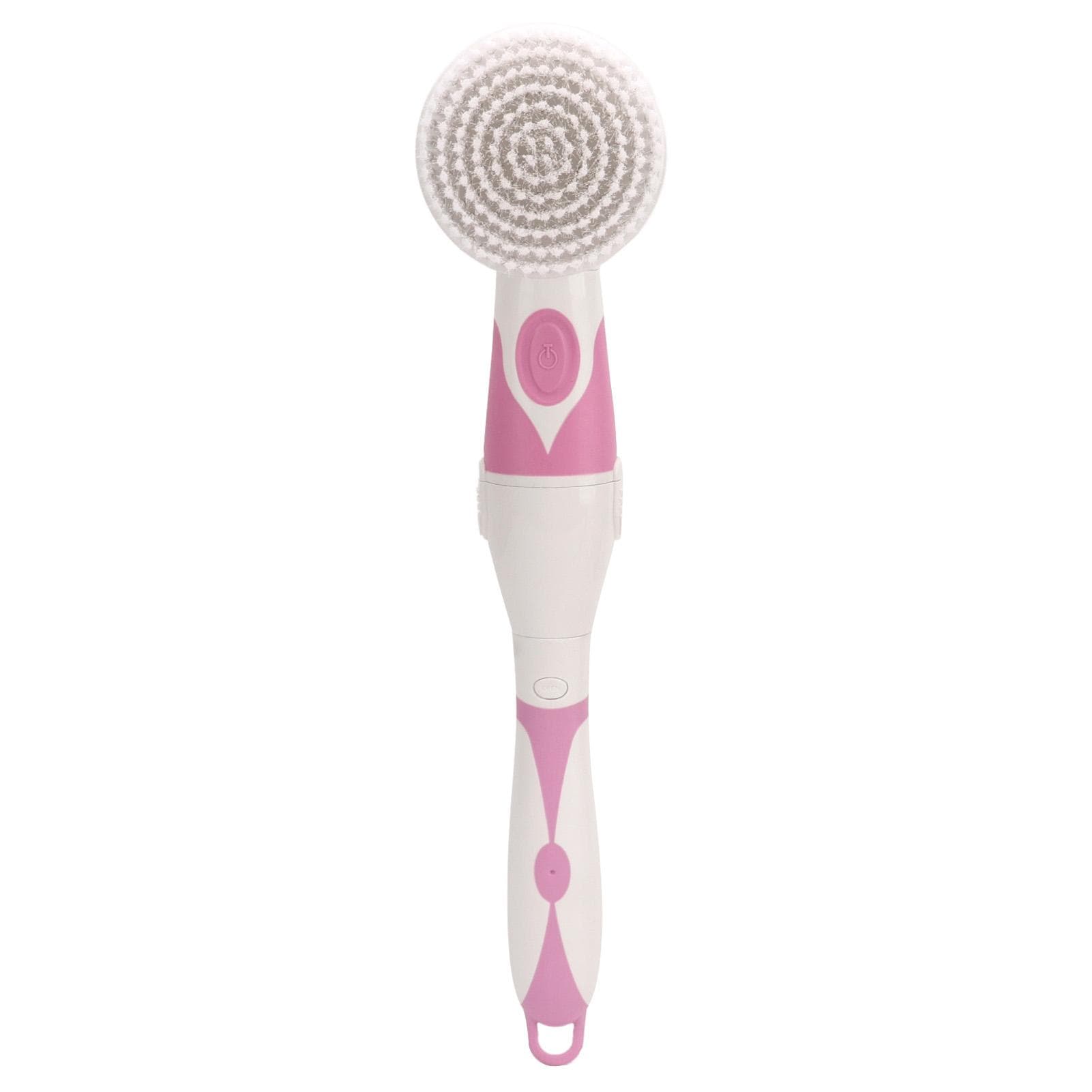 Electric Bath Massage Brush Rotatable Soft Electric Body Scrubber Shower Brush with Long Handle for