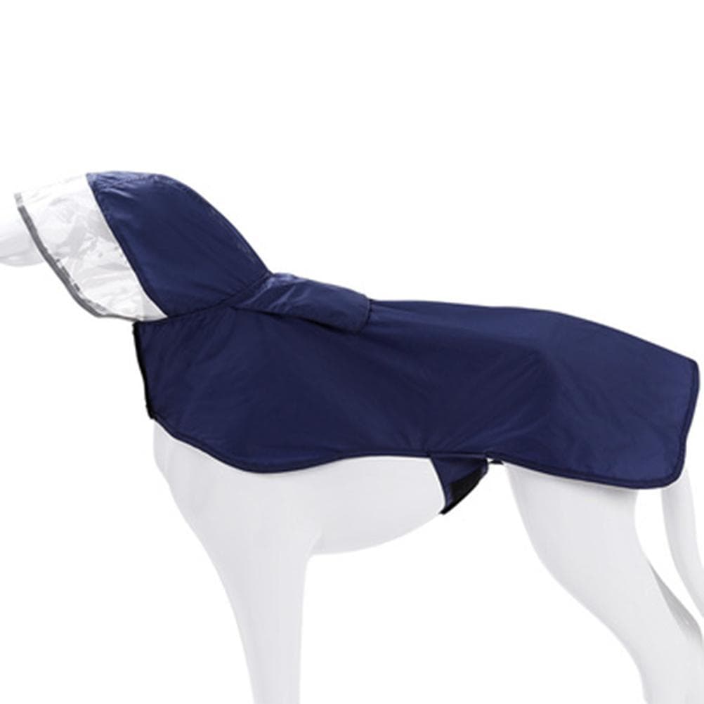 Waterproof Pet Raincoat Portable Pet Raining Coat Breathable Lightweight Dog Rain Poncho blue