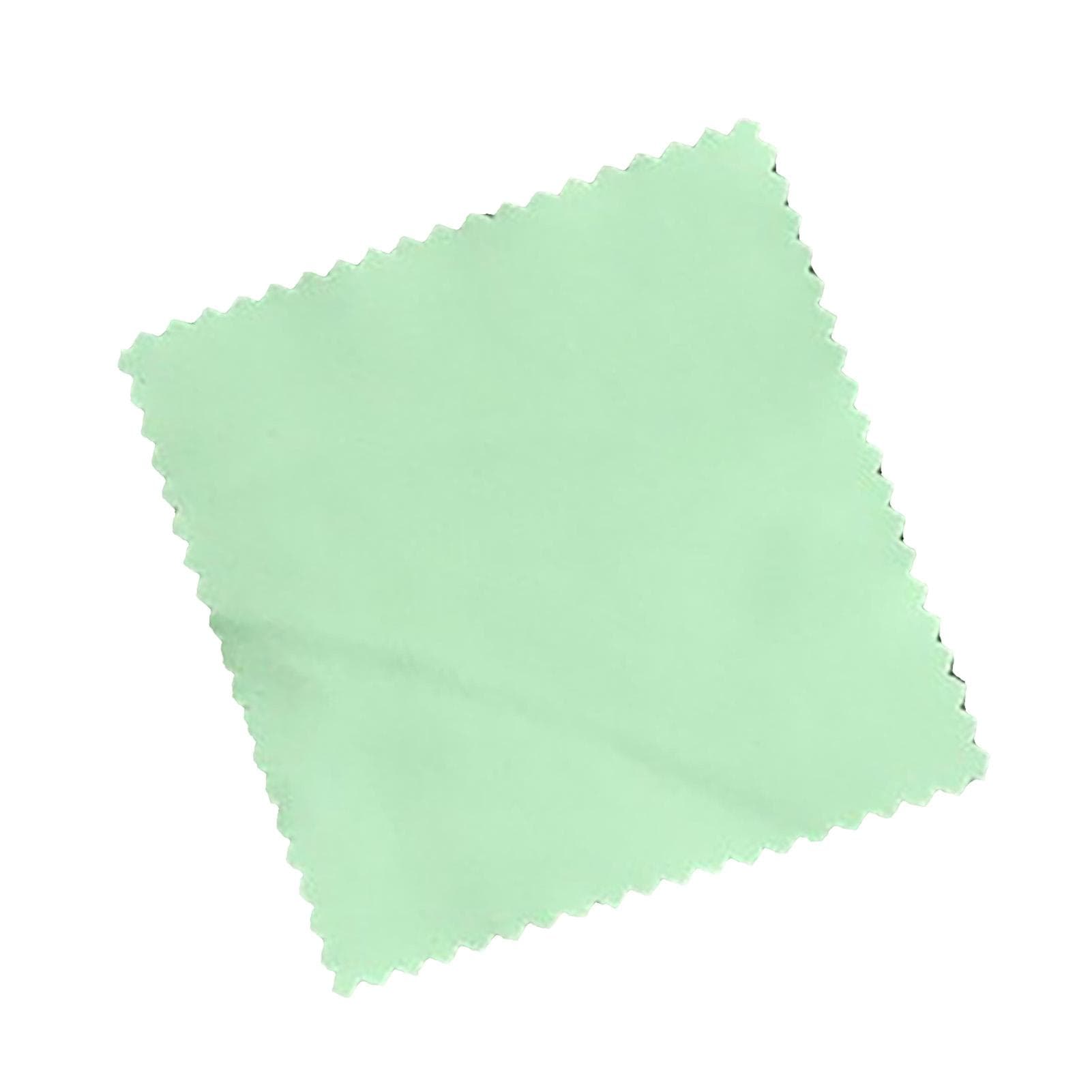100Pcs 6x8cm Glasses Cleaning Cloth Double Sided Velvet Gold Silver Jewelry Cleaning Cloth Fruit