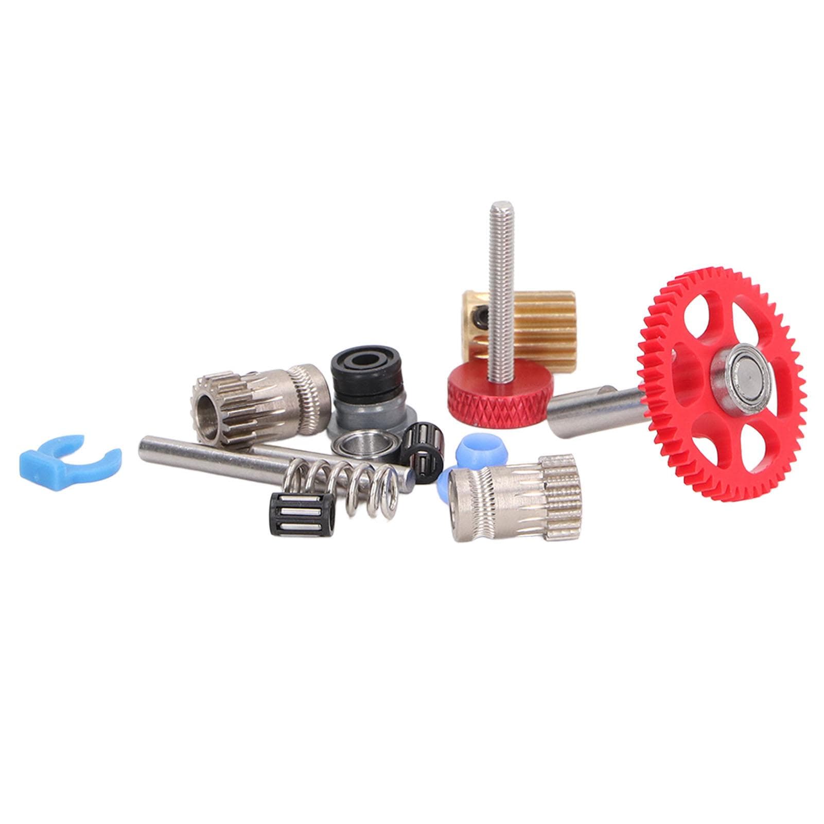 Dual Gear Assembly Kit Upgrade Extruder Red Wheel Kit 3D Printer Accessories for Voron 2.4 0.1 1.8