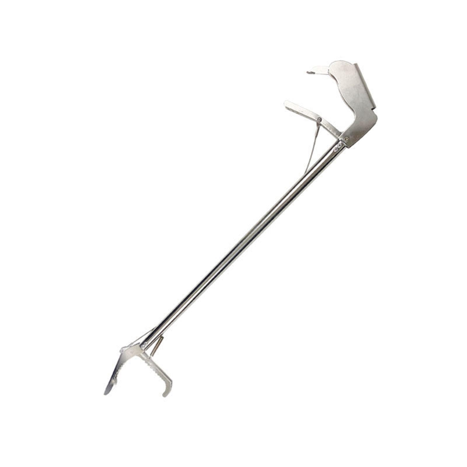 Stainless Steel Snake Grabber Thickened Elongated Collapsible Snake Tongs with Lock for Snakes Eels 120cm/47.2in