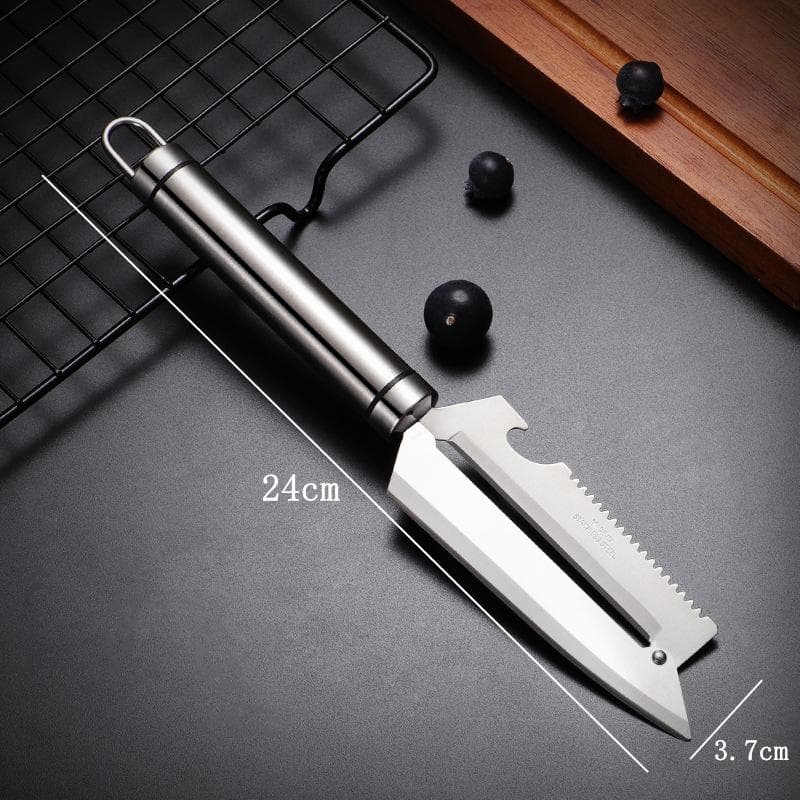 Stainless Steel Cabbage Paring Knife Fruit Grater Multifunctional Potato Peeler with Wooden Handle for Home Useful Kitchen Tools