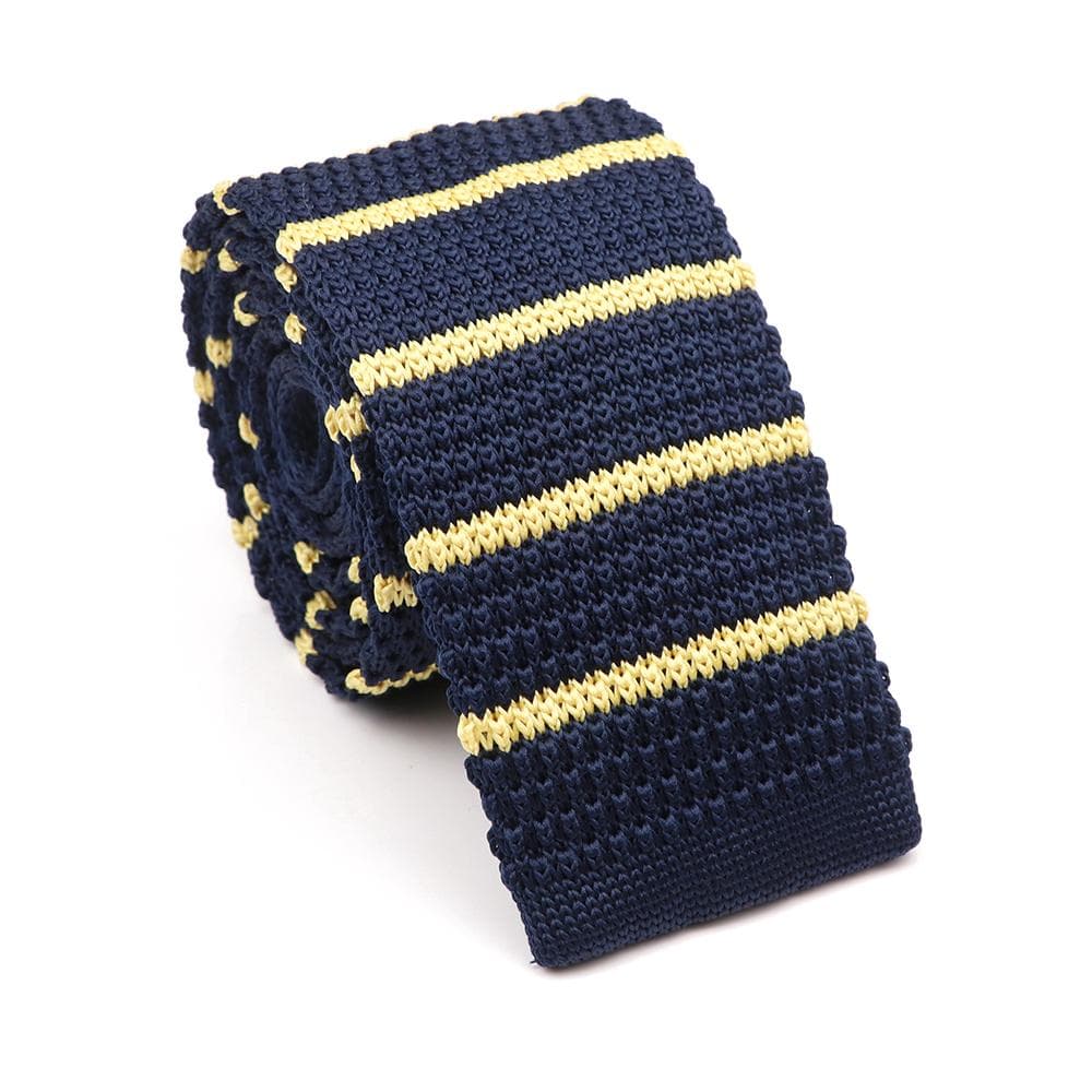 Men's, Solid Color, Knitted Tie, Leisure, Slim Neckties, Wedding, Business,