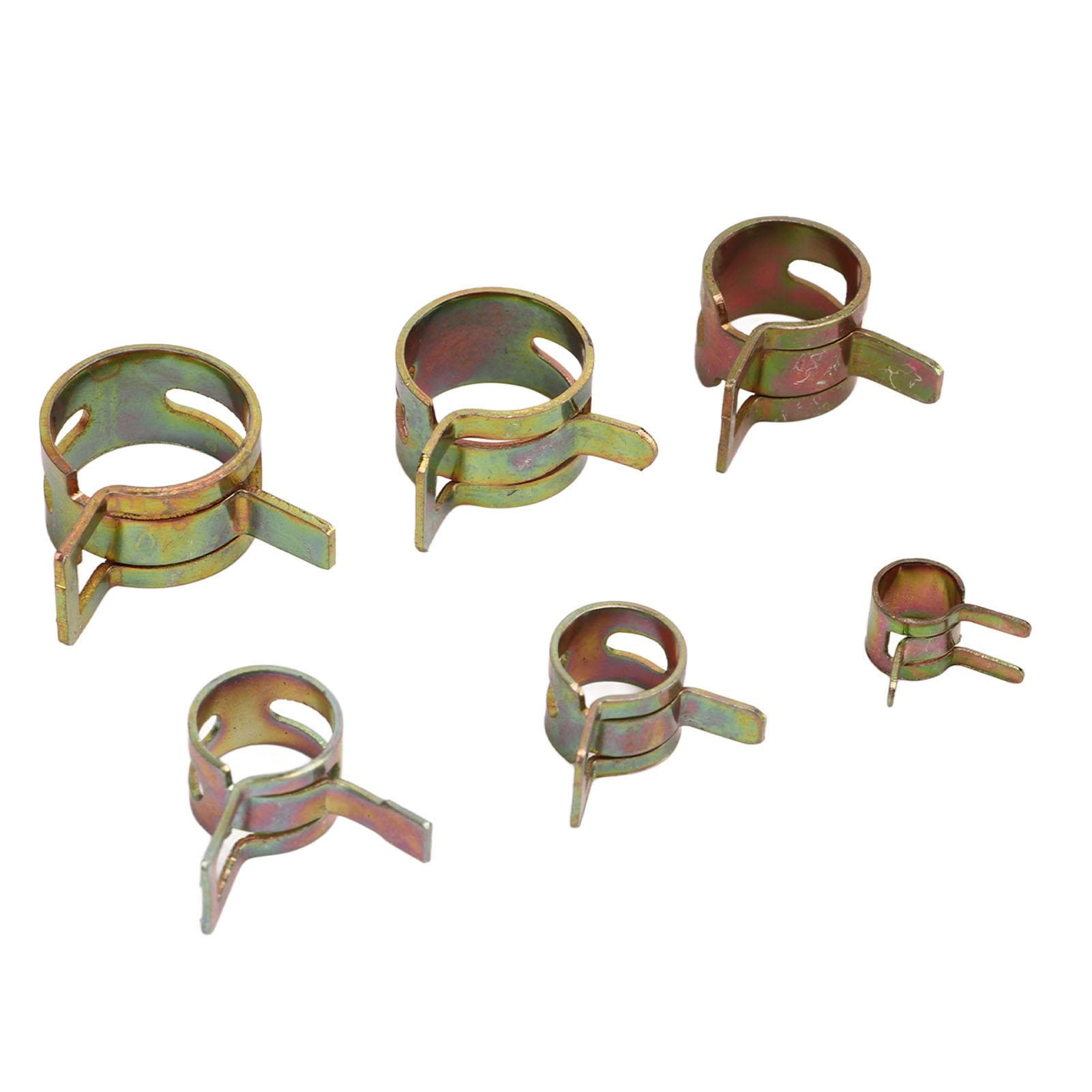 60Pcs Ear Hose Clamp with Plier Storage Box Labor Saving Portable Pipe Ear Clamp Kit for