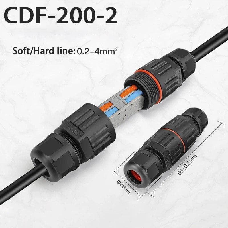Waterproof Joint Wire Quick Connection Waterproof Connector 2/3 Pin Solder Less LED Lamp Wiring Outdoor Rainproof Terminal type 3