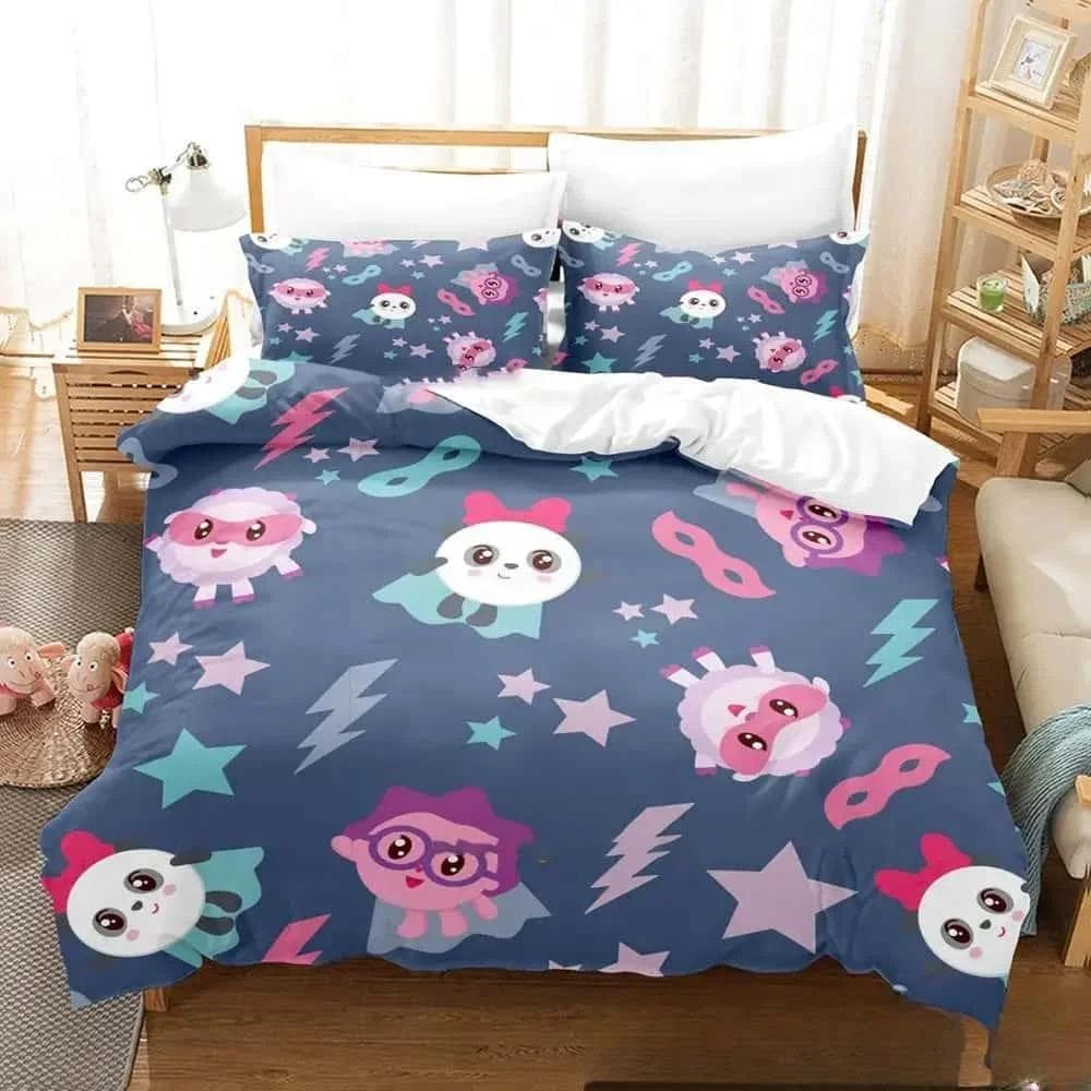 New 3D Print Cartoon BabyRiki Bedding Set Boys Girls Twin Queen King Size Duvet Cover Pillowcase Bed boys Adult Home Textiles 260x220cm 3pcs
