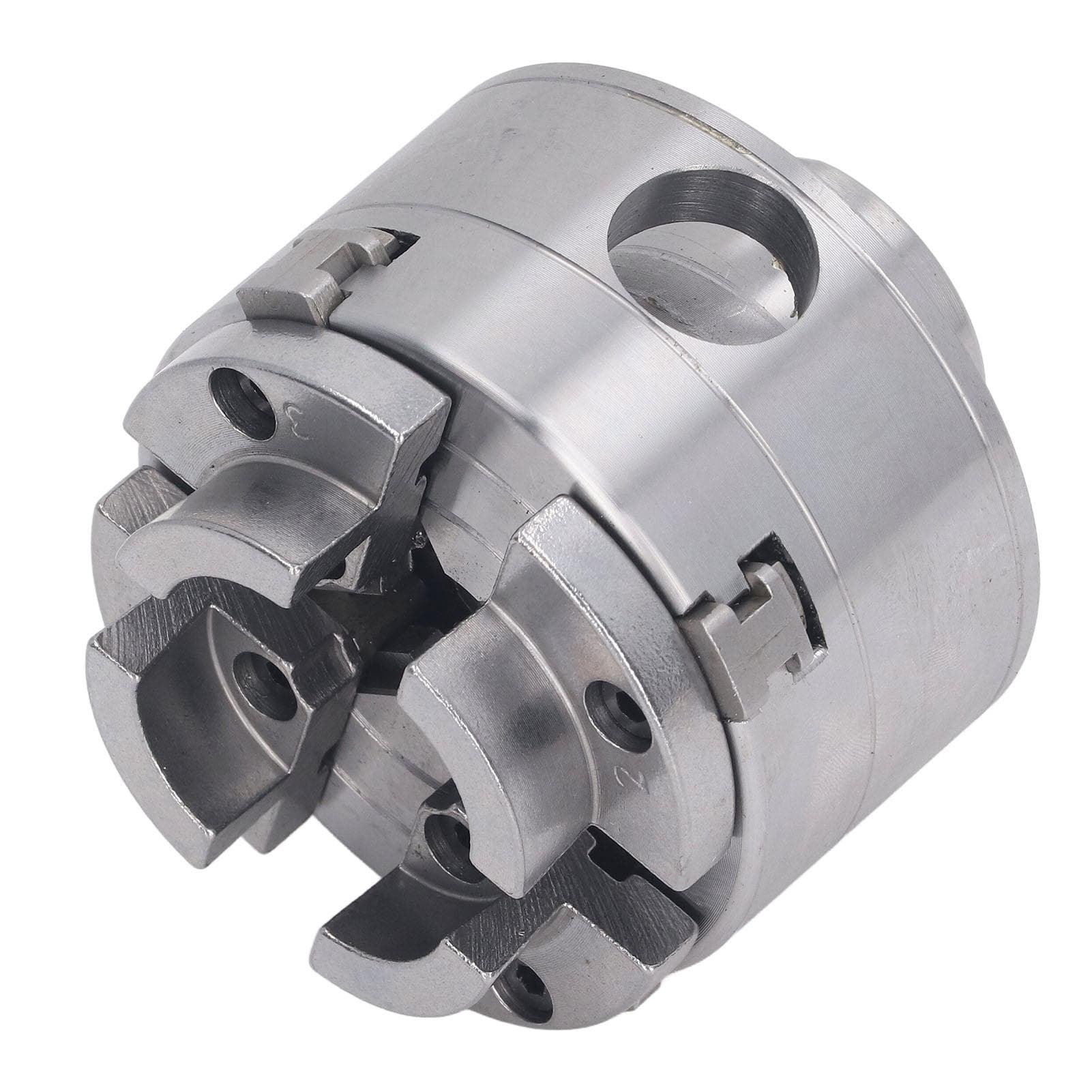 2.75 Inch Lathe Chuck 4 Jaw 1INx8TPI Thread Alloy Steel Small Chuck for Woodturning Milling Machine