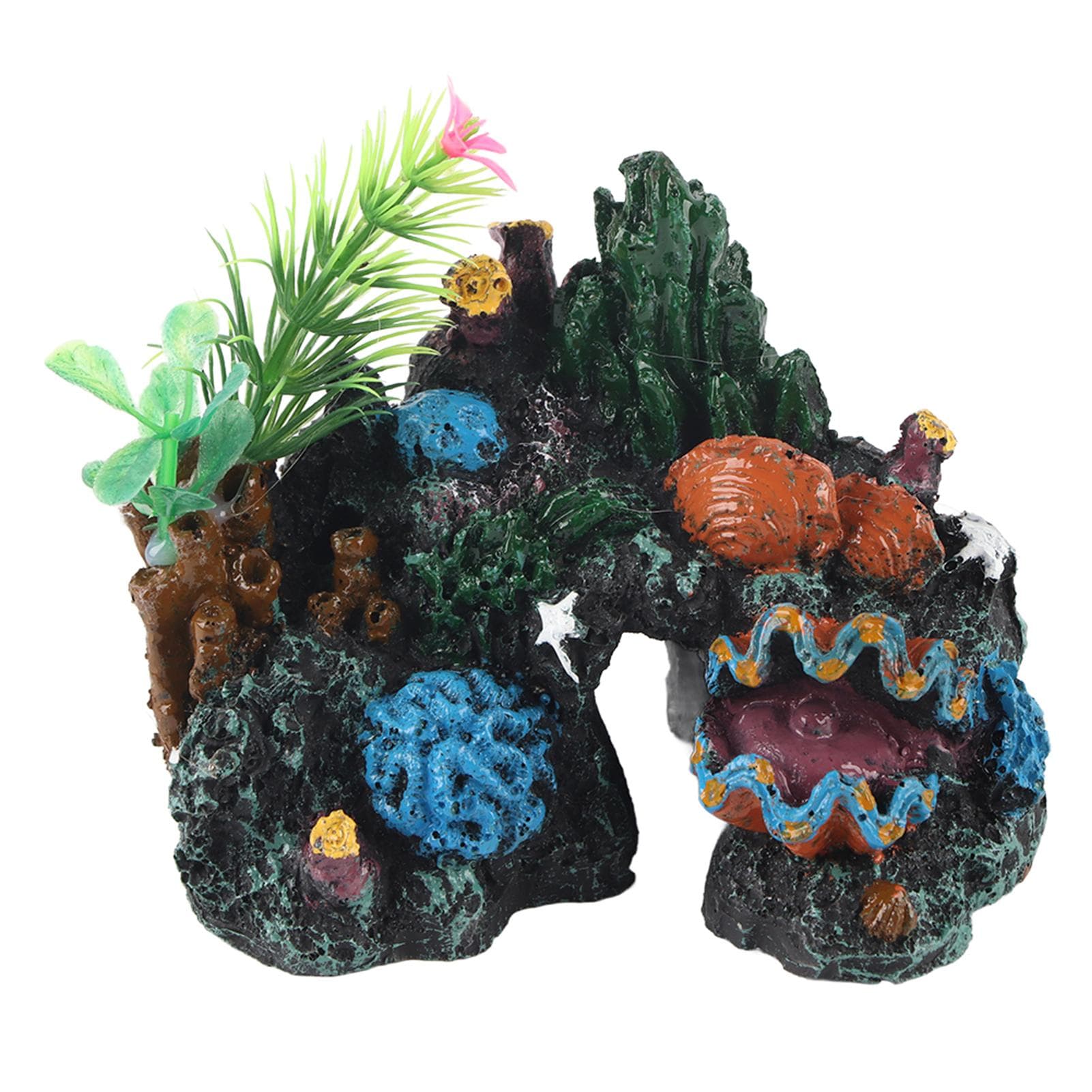 Colorful Artificial Resin Coral Cave Decor for Marine Fish Tank Aquarium Ornament