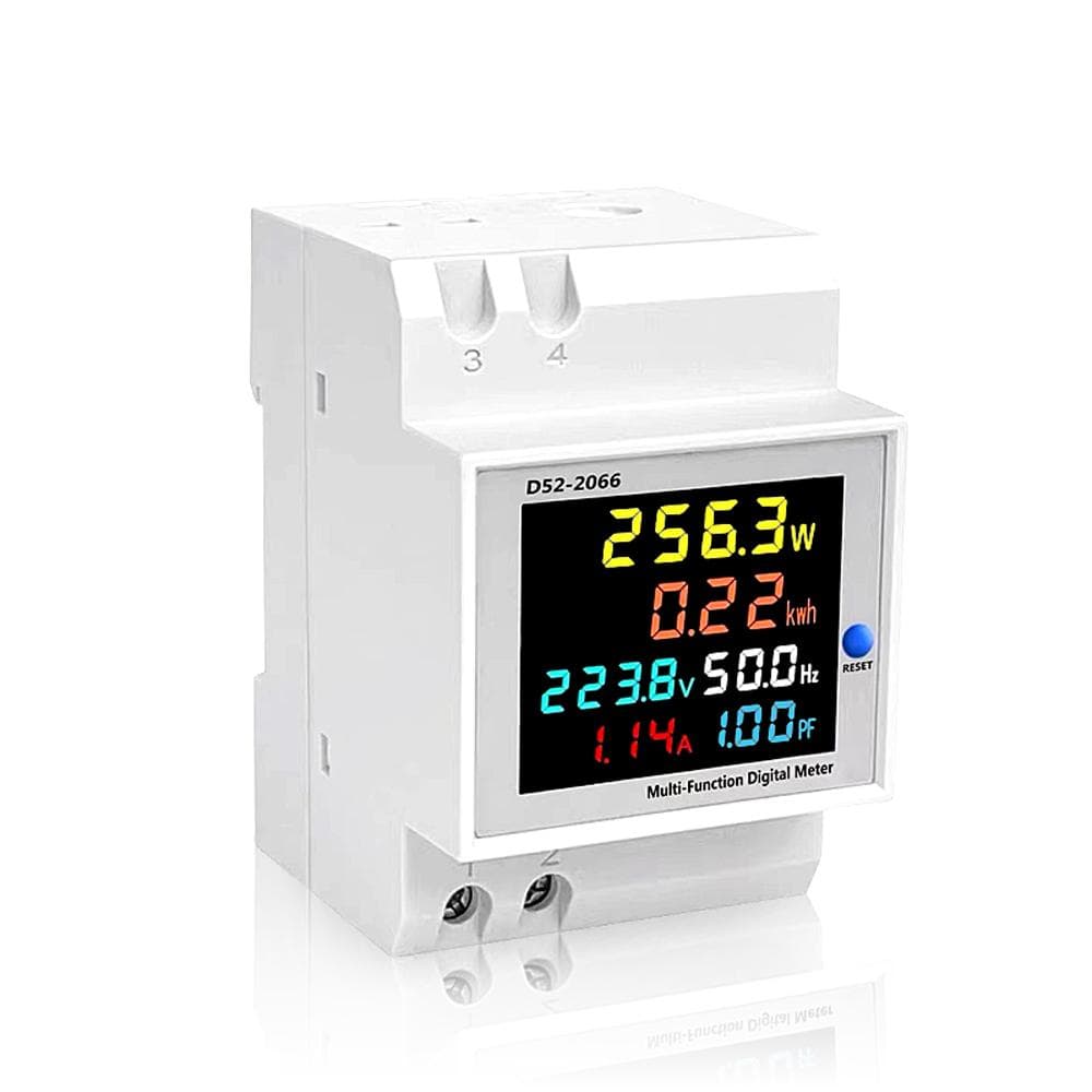 Single-phase Electricity Meter Household Intelligent Electric Meter Guide Rail Installation AC multicolour