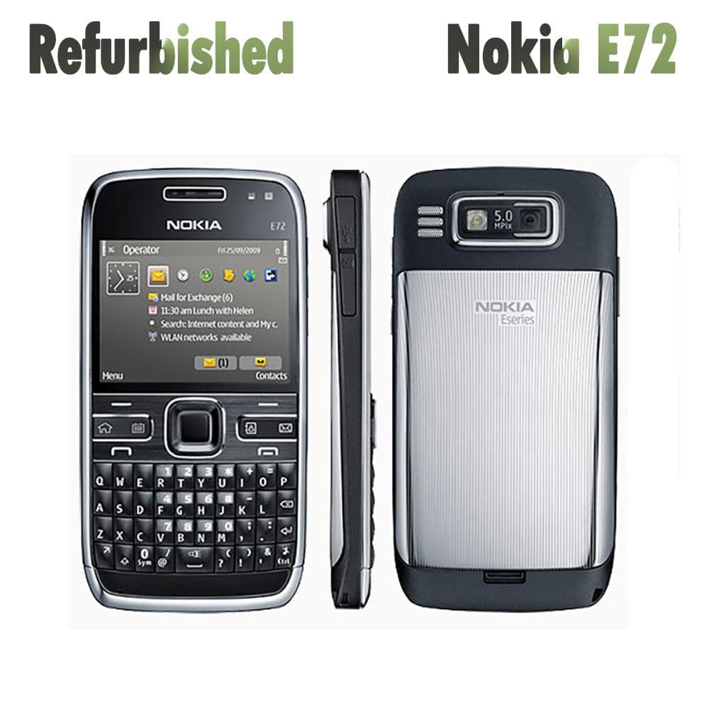 Refurblished Nokia Original Nokia E72 3G Unlocked Mobile Phone With 1 SIM Simple Set black