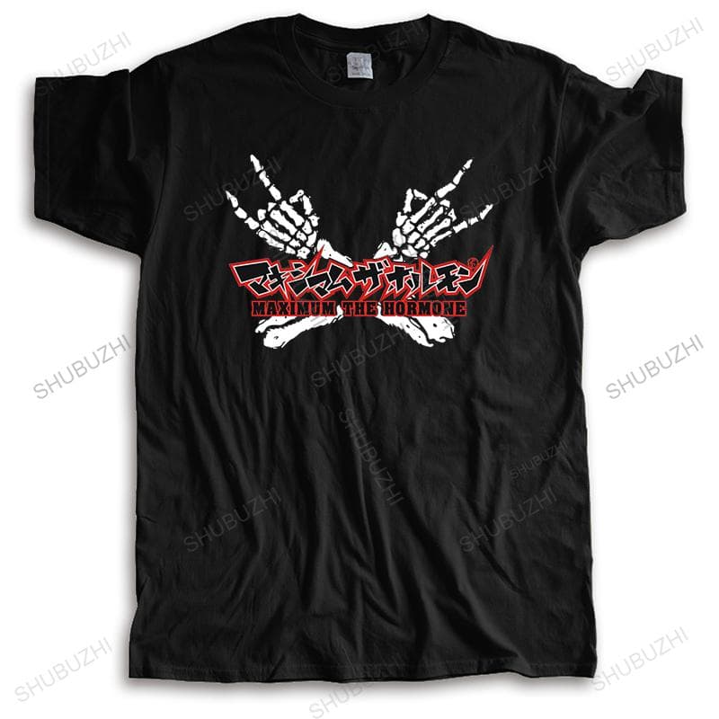 Hot sale o-neck summer Tshirt Unisex cotton tops Maximum The Hormone Japanese Rock Band Logo brand fashion funny t-shirt Unisex 4XL