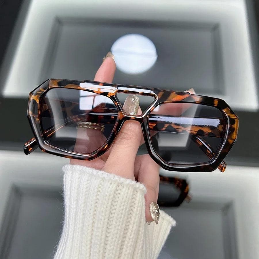 Retro Square Sunglasses Women Men Vintage Designer Brand Fashion Sun Glasses Unisex Mirror Lens Punk Style Travel Other