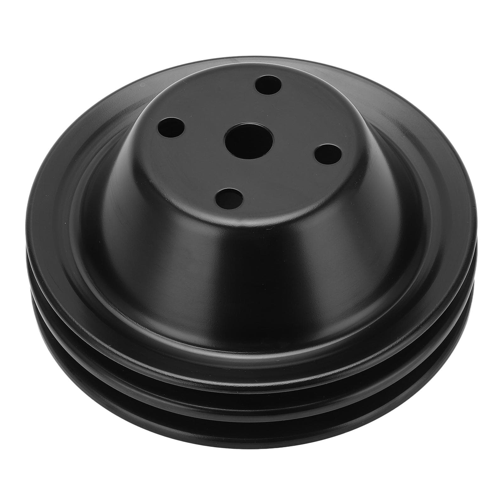 Crankshaft Pulley Double Groove Long Water Pump Pulley Replacement for Chevy Small Block SBC 262