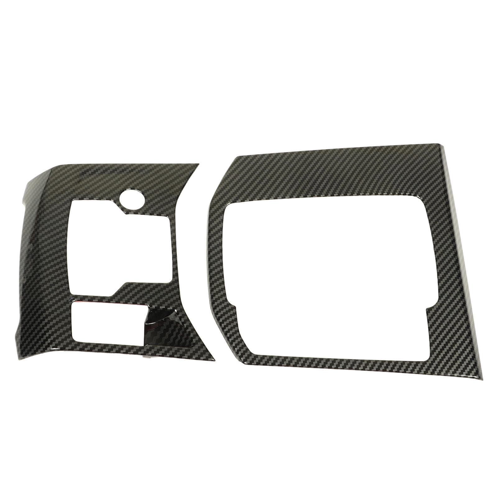 2PCS Car Shift Panel Cover Carbon Pattern Comfortable Touch Easy Clean Replacement For Mazda CX?5