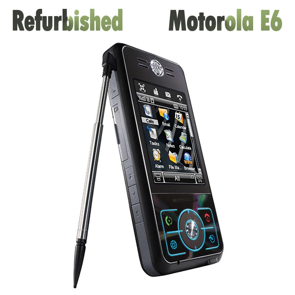 Refurbished Original Motorola ROKR E6 2.4  2.0MP GSM 2G Unlocked Mobile Phone With 1 SIM simple set black
