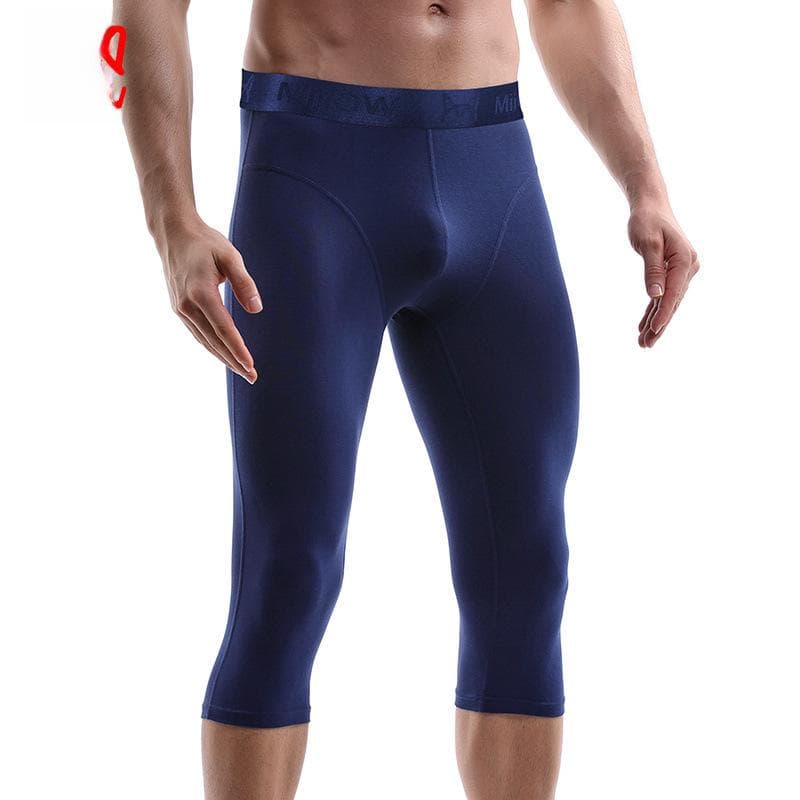 Maoren Men's Anti-Wear Three-Quarter Length Sports Boxer Shorts 3XL royal blue