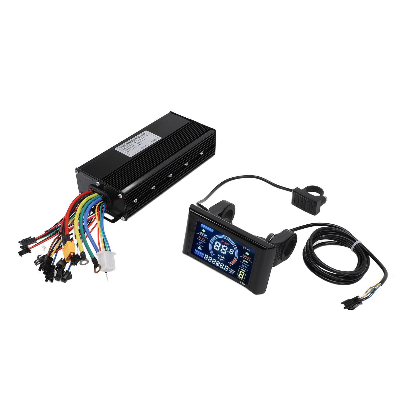 36V 48V 52V Electric Cycle Controller with S966 Color Display Planel 40A 3 Mode Sine Wave