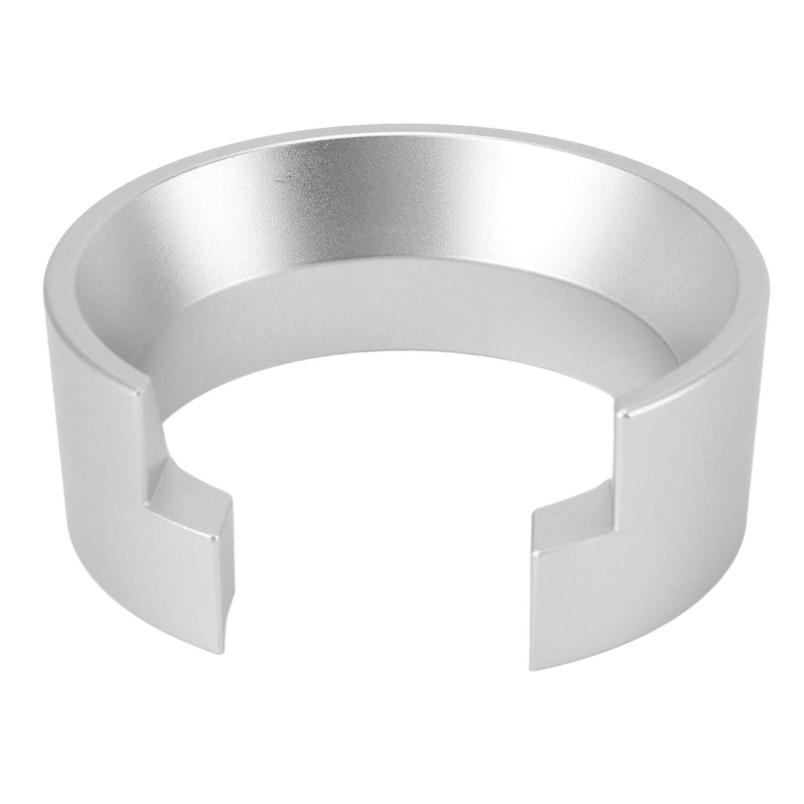 58mm Coffee Dosing Funnel Aluminum Coffee Machine Coffee Dosing Ring for 58mm Portafilter Silver Silver