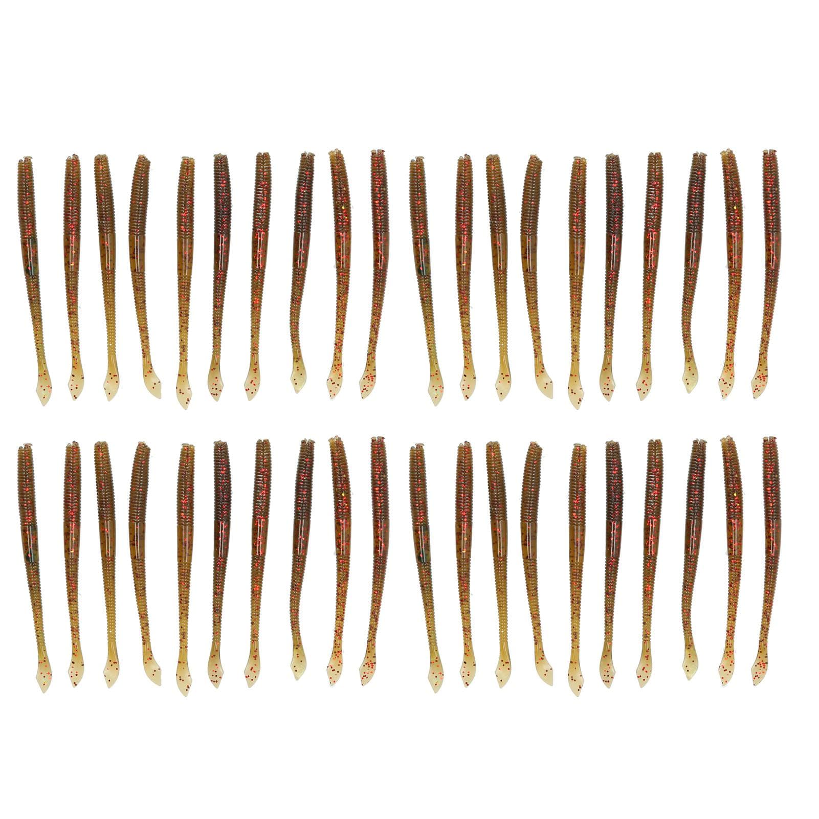 4Set Artificial Simulation Soft Silicone Earthworm Shape Lure Bait Fishing Accessory3#