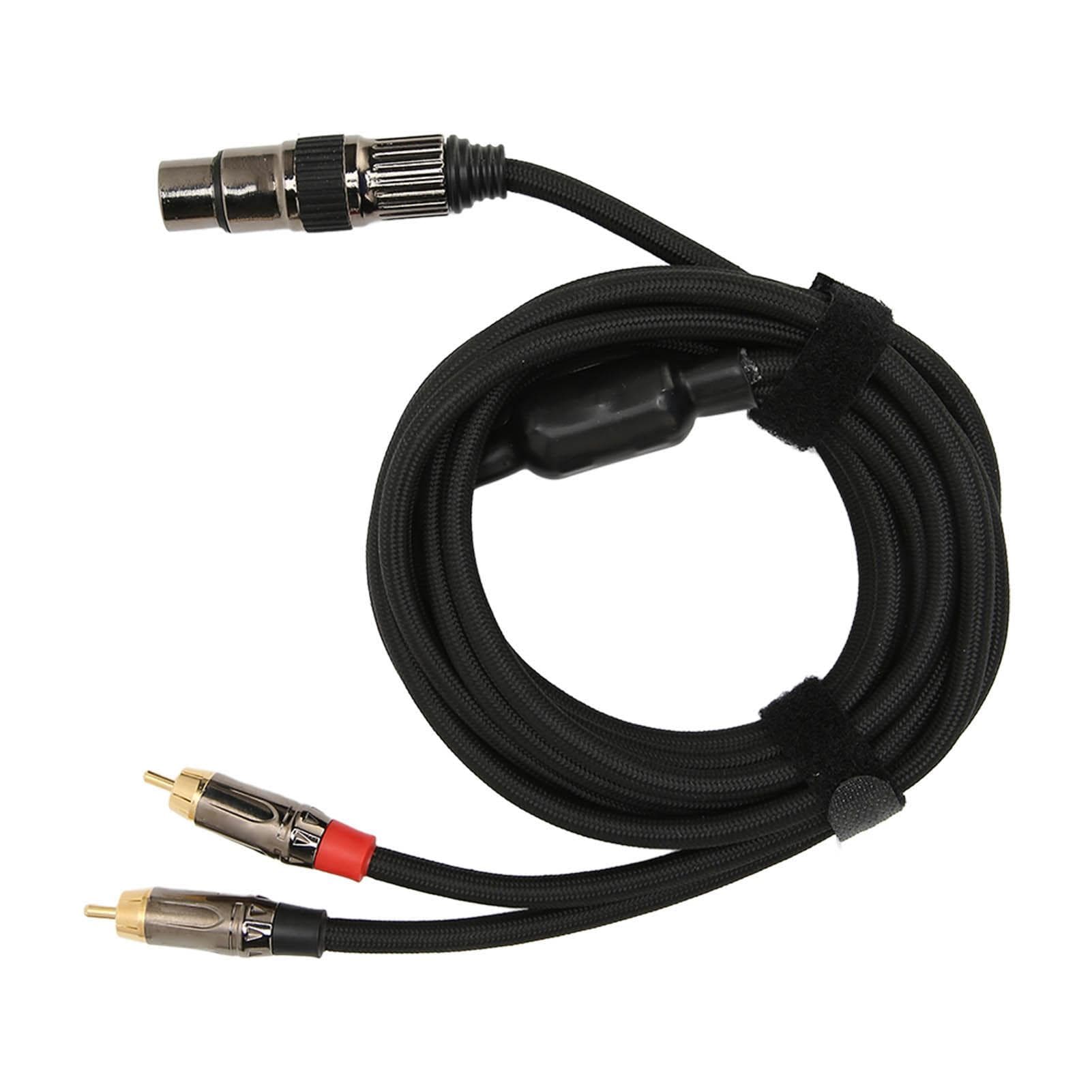 XLR Female to Dual 2 RCA Male Cable 3 Pin Noise Shielding Gold Plated Plugs XLR to Double RCA Y