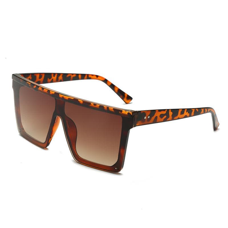 New Large Frame Square Sunglasses Women Fashion Vintage UV400 Protective Goggles Oculos De Sol Brand Eyewear As shown in the figu