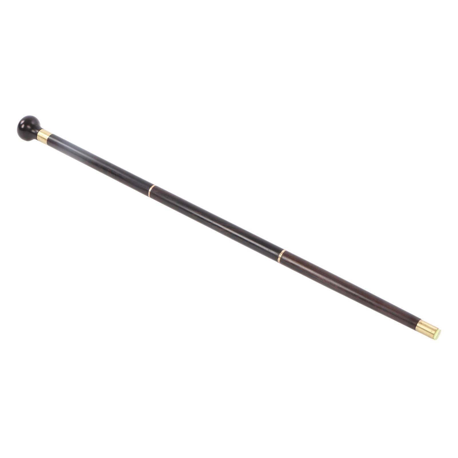 Elderly African Blackwood Walking Stick Ergonomic Detachable Round Grip Walking Cane for