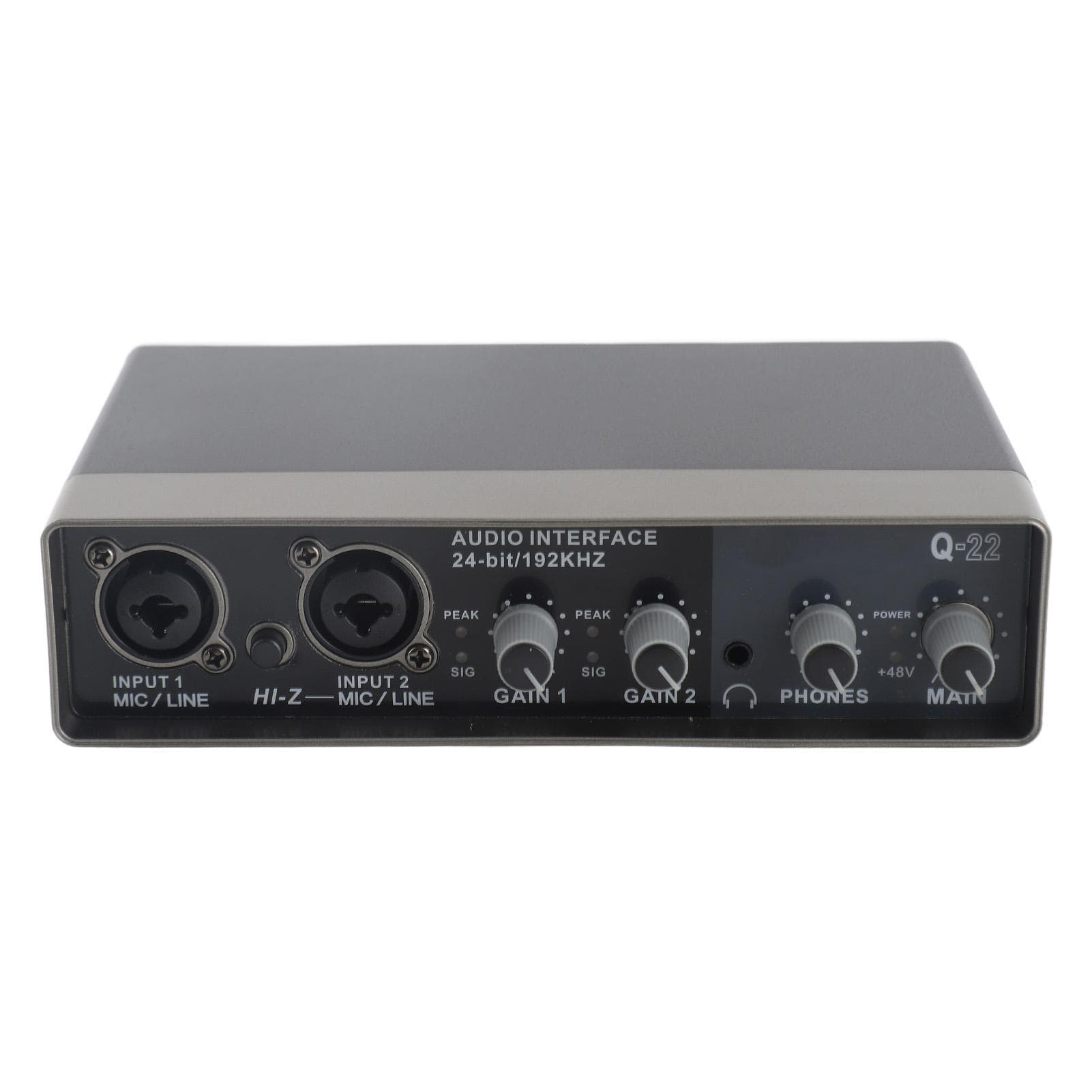Live Sound Card DSP Reverb 48V Phantom Power Sound Card Mixer 24 BIT 192KHZ for Live Streaming