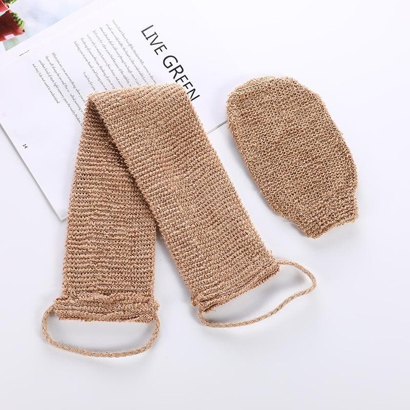 Two-sided Bath Towel Shower Towel Back Body Exfoliating Belt Shower Body Cleaning Bathroom Shower Strap