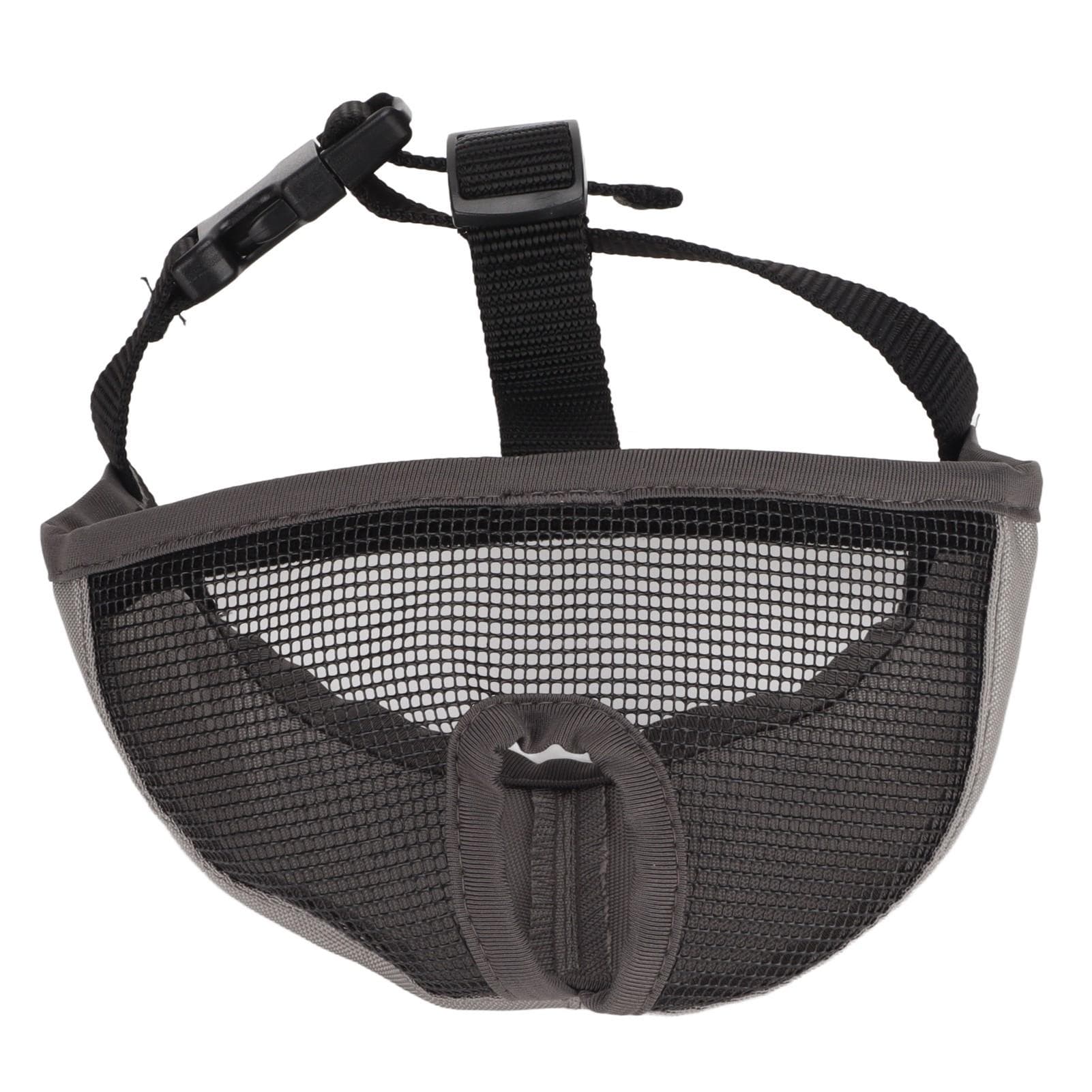 Adjustable Bulldog Mask Bite and Barking Dog Muzzle Eye Closed Training Dog Mesh Mask for Bulldogs L(for 6.5-9kg)